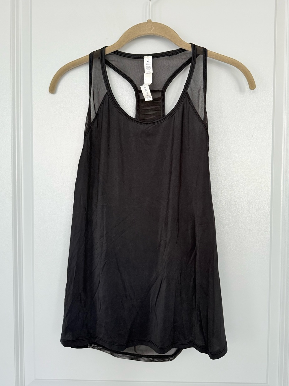 lululemon athletica Black Mesh Racerback Tank